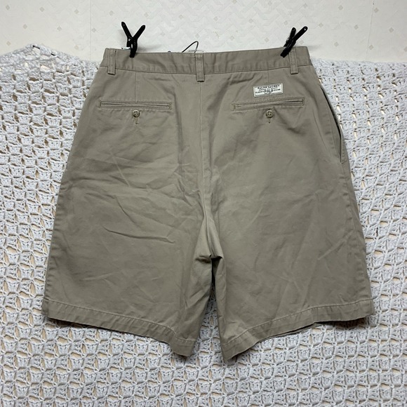 Polo Ralph Lauren Tyler Shorts Mens Size 32 Pleated Beige Classic Chino Original - Picture 3 of 11